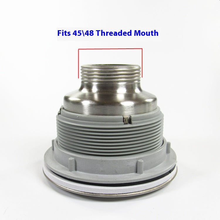 Kitchen sink 110 stainless steel drainer with blue lift height 48 thread laundry ceramic basin 304 old accessories Changshu Mocheng Yongliu Plastic Products Store