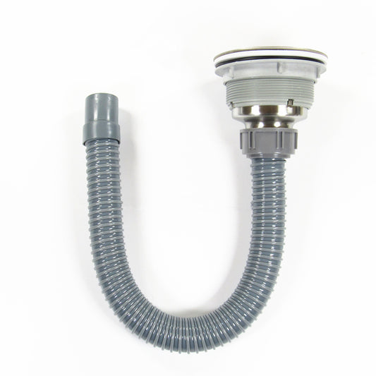 Kitchen sink 110 stainless steel drainer with blue lift height 48 thread laundry ceramic basin 304 old accessories Changshu Mocheng Yongliu Plastic Products Store