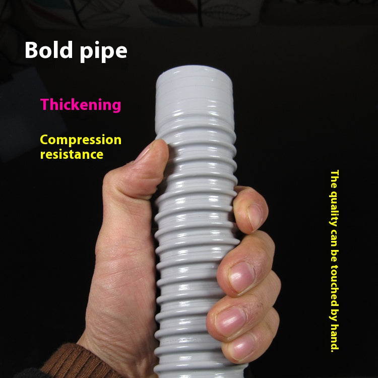 Sewer pipe drainage pipe downpipe large diameter vegetable washing basin washing machine kitchen sink drainage extension pipe Changshu Mocheng Yongliu Plastic Products Store