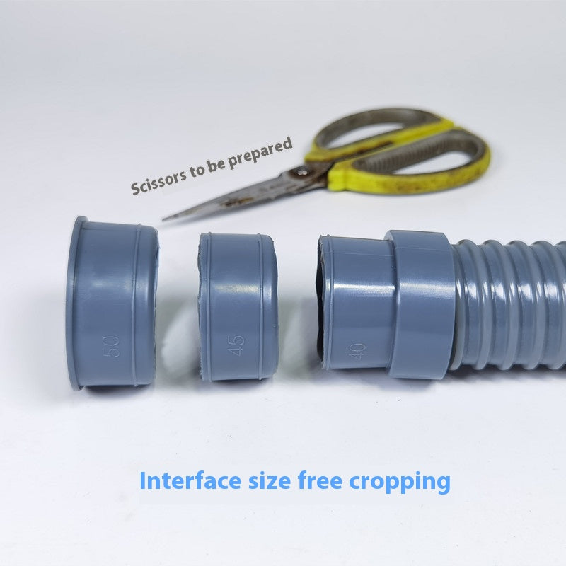 Thickened universal deodorizing drain hose kitchen sink basin vegetable basin mop pool with extended drain pipe-1 Changshu Mocheng Yongliu Plastic Products Store