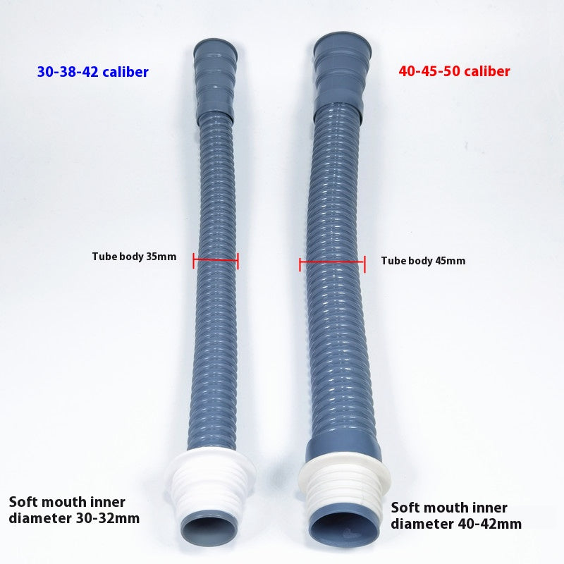 Thickened universal deodorizing drain hose kitchen sink basin vegetable basin mop pool with extended drain pipe-1 Changshu Mocheng Yongliu Plastic Products Store
