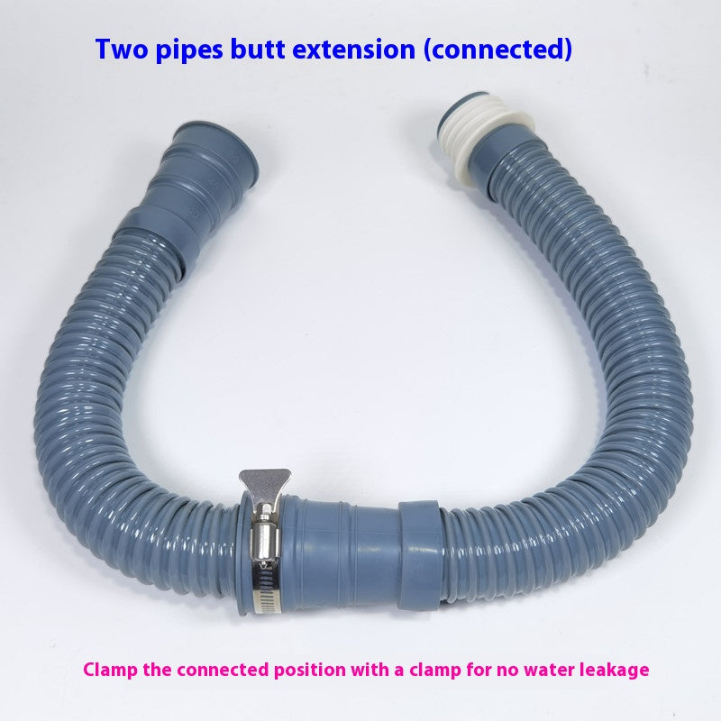 Thickened universal deodorizing drain hose kitchen sink basin vegetable basin mop pool with extended drain pipe-1 Changshu Mocheng Yongliu Plastic Products Store