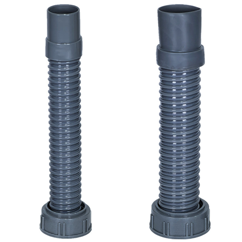 Thickened 56 59mm single thread hose 45 48 single nut double sink kitchen drain pipe high temperature resistant plastic Changshu Mocheng Yongliu Plastic Products Store