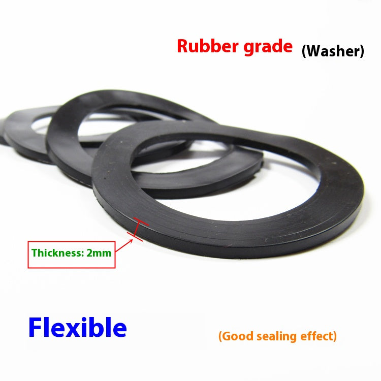 Gasket sealing ring threaded connection pipe special rubber ring 45/56mm high quality leather ring good elasticity sealing waterproof Changshu Mocheng Yongliu Plastic Products Store