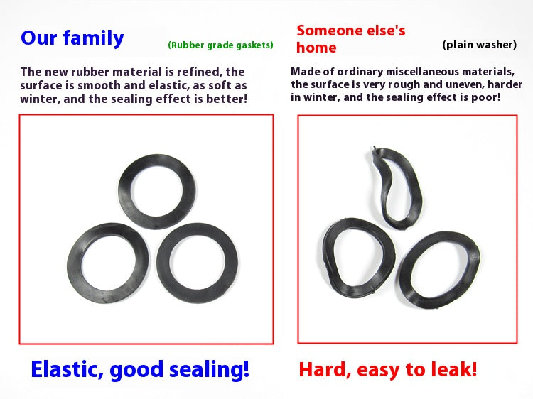 Gasket sealing ring threaded connection pipe special rubber ring 45/56mm high quality leather ring good elasticity sealing waterproof Changshu Mocheng Yongliu Plastic Products Store