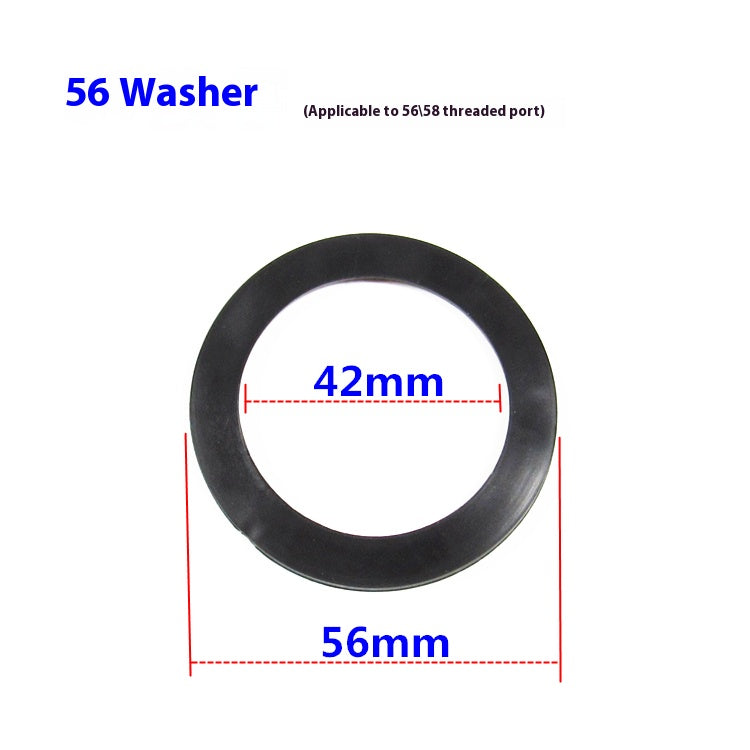 Gasket sealing ring threaded connection pipe special rubber ring 45/56mm high quality leather ring good elasticity sealing waterproof Changshu Mocheng Yongliu Plastic Products Store