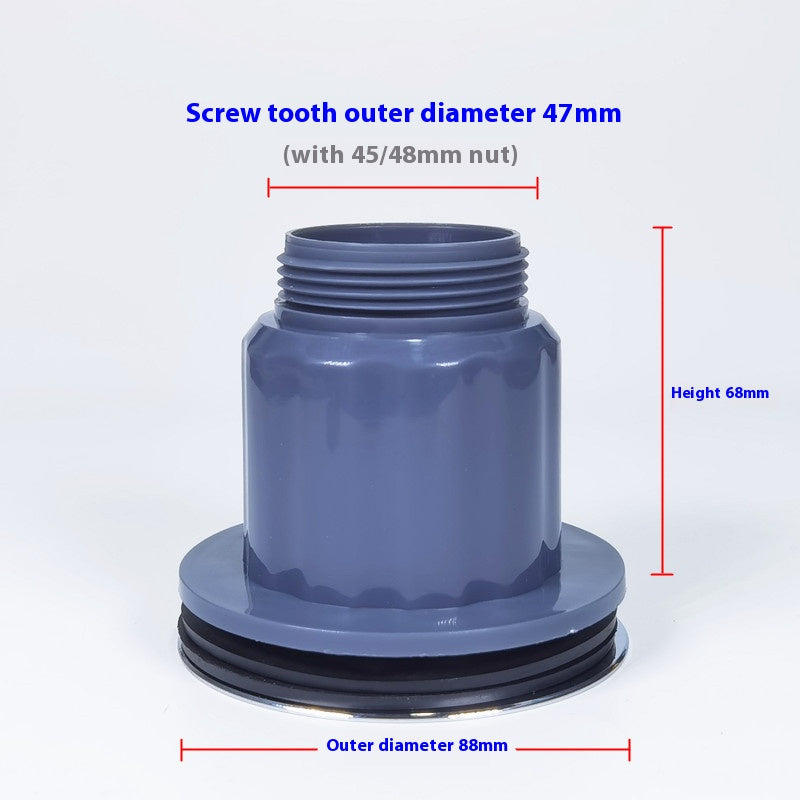 Extended thread high-end ceramic basin 50 models of drain with blue large mop pool old-fashioned sink drain pipe Changshu Mocheng Yongliu Plastic Products Store