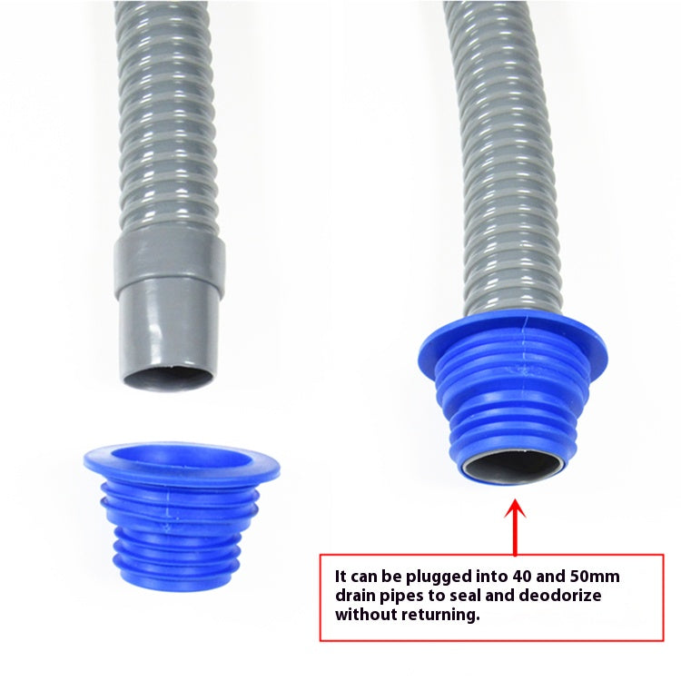Wash basin kitchen pipe sewer seal ring sewer pipe sewer pipe anti-odor silicone washing machine drain pipe seal plug Changshu Mocheng Yongliu Plastic Products Store